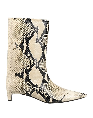 JIL SANDER Stiefelette Hellgrau Leder