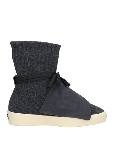 FEAR OF GOD Ankle boot Charcoal Leather, Textile fibres