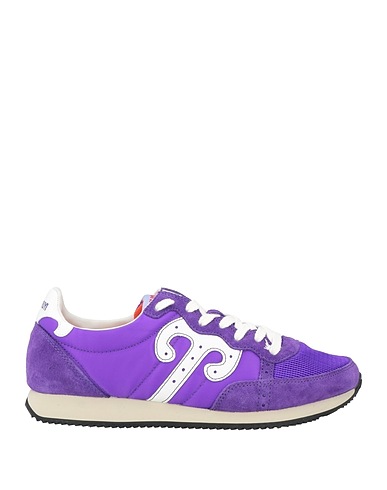 WUSHU RUYI Sneakers Purple Leather, Textile fibres