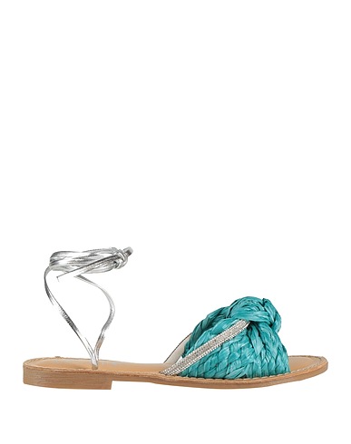 CÉCILE Sandals Turquoise Textile fibres