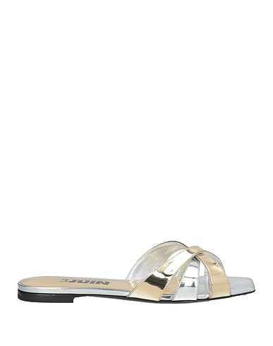 3JUIN Sandals Silver Leather