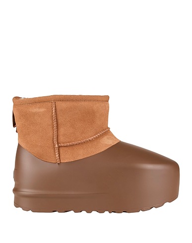 UGG Ankle boot CLASSIC MINI PUMPED MOLDED
 Chocolate brown Leather, Rubber