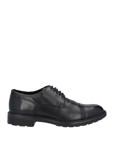 GEOX Laced shoes Black Leather