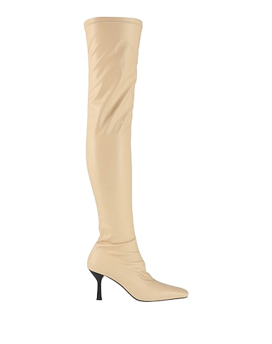 LIVIANA CONTI Boots Beige Textile fibres