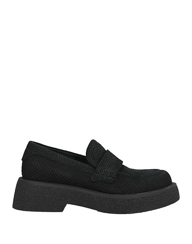 LORIBLU Loafers Black Textile fibers