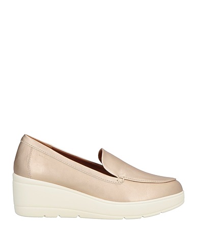 GEOX Loafers Platinum Textile fibers