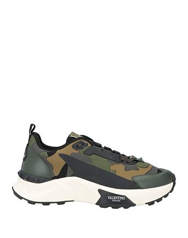 VALENTINO GARAVANI Sneakers Military green Leather