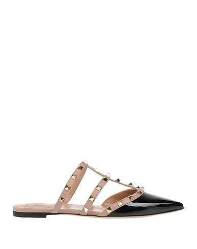 VALENTINO GARAVANI Mules and clogs Black Leather