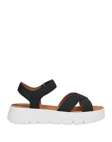 GEOX Sandals Black Textile fibres