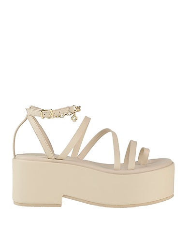 MAJE Flip flops Ivory Leather
