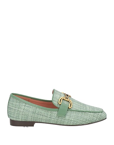 BIBI LOU Loafers Light green Textile fibres