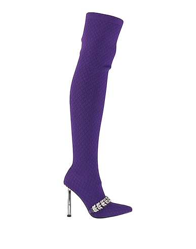 GAëLLE Paris Boots Purple Textile fibres