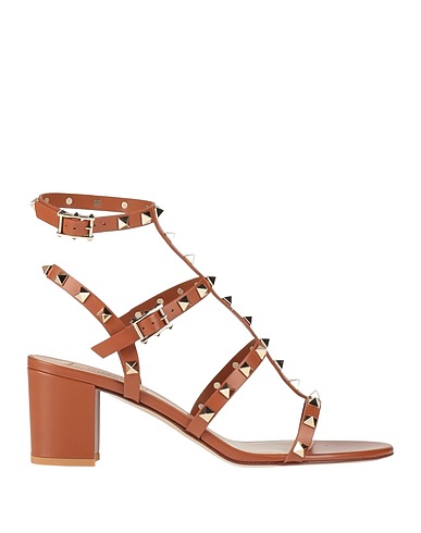 VALENTINO GARAVANI Sandals Brown Leather