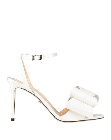 MACH & MACH Sandals White Textile fibers