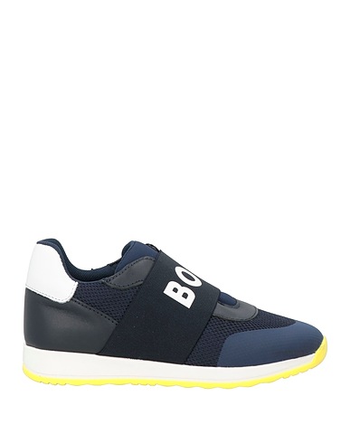 BOSS Sneakers Midnight blue Leather, Textile fibres