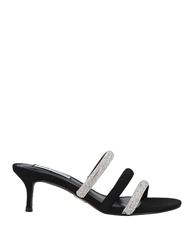 STEVE MADDEN Sandalen Schwarz Gewebefasern, Glas