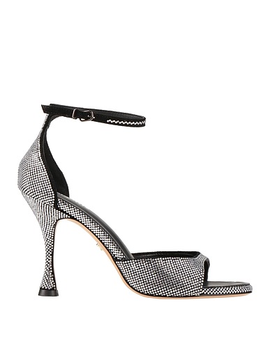 LOLA CRUZ Sandals Black Leather