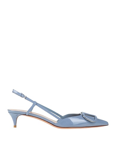 VALENTINO GARAVANI Pump Pastel blue Leather