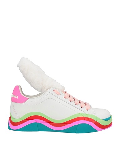DOLCE&GABBANA Sneakers Weiß 80% Kalbsleder, 20% Polyester