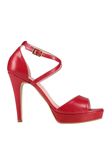 MOSCATO Sandals Red Leather