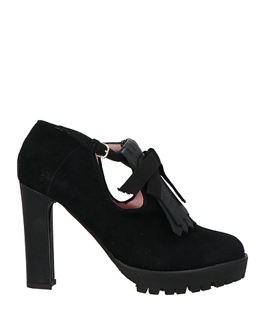 RED(V) Laced shoes Black Leather