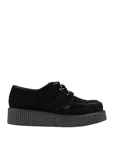 UNDERGROUND Zapato de cordones Negro Cuero