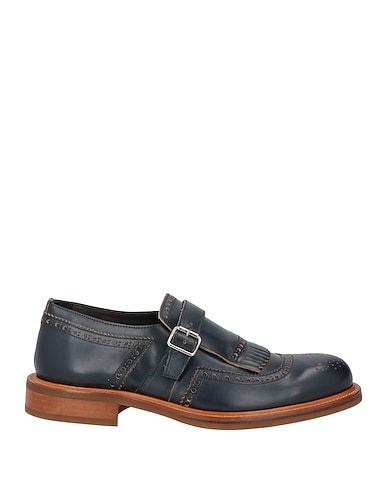 RICHARD OWE'N Loafers Navy blue Leather