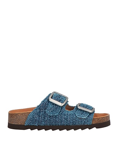 A CHOICE OF FREEDOM Sandals Blue Textile fibers