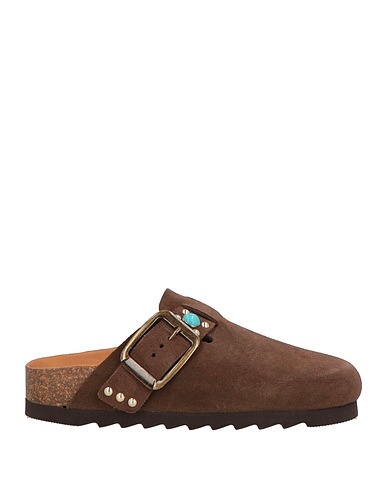 A CHOICE OF FREEDOM Mules and clogs Dark brown Leather