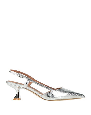 JEANNOT Pumps Silber Leder