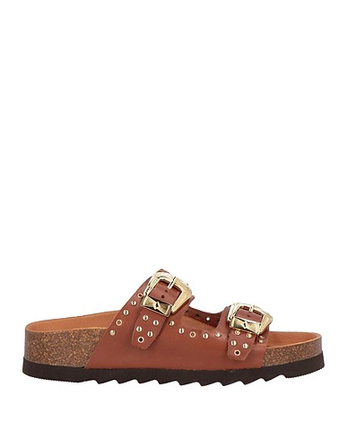 A CHOICE OF FREEDOM Sandals Tan Leather