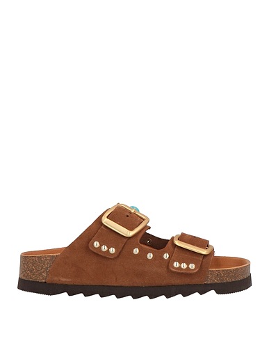 A CHOICE OF FREEDOM Sandals Brown Leather