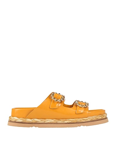 LES POEMES Espadrilles Mustard Leather