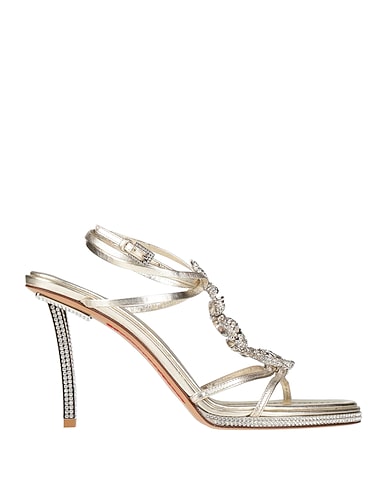 VALENTINO GARAVANI Sandals 11. Platinum Textile fibres