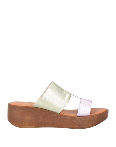 THE FLEXX Sandals Lilac Leather, Textile fibers