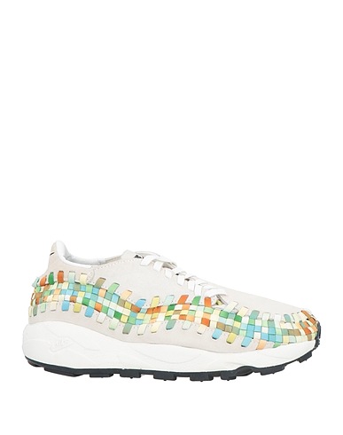 NIKE Sneakers Hellgrau Leder, Gewebefasern