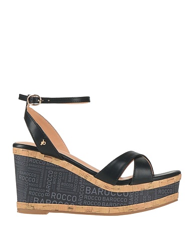 ROCCOBAROCCO Sandali Nero Altre Fibre