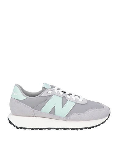 NEW BALANCE Sneakers Light grey Leather, Textile fibres