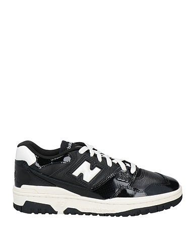 NEW BALANCE Sneakers Black Leather, Textile fibers