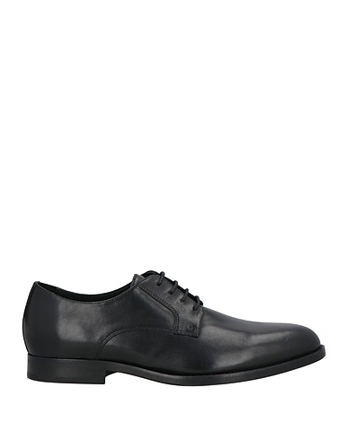 GEOX Laced shoes Black Leather