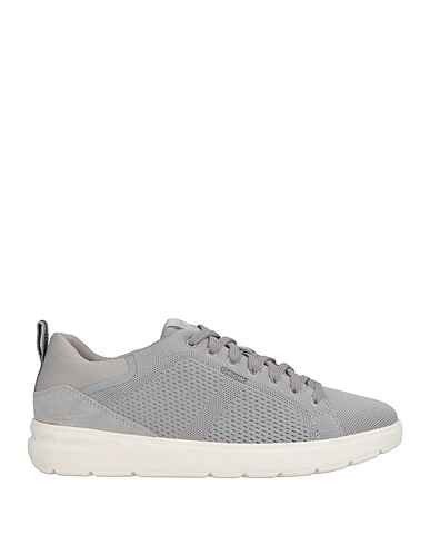 GEOX Sneakers Grey Textile fibers, Leather