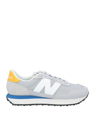 NEW BALANCE Sneakers Light grey Leather, Textile fibers