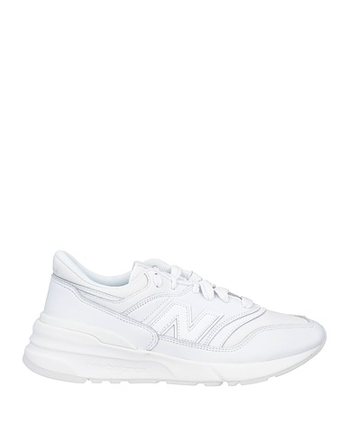 NEW BALANCE Sneakers Bianco Pelle, Fibre tessili
