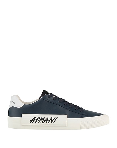 ARMANI EXCHANGE Sneakers Blu notte 100% Poliestere, Spalmato poliuretano