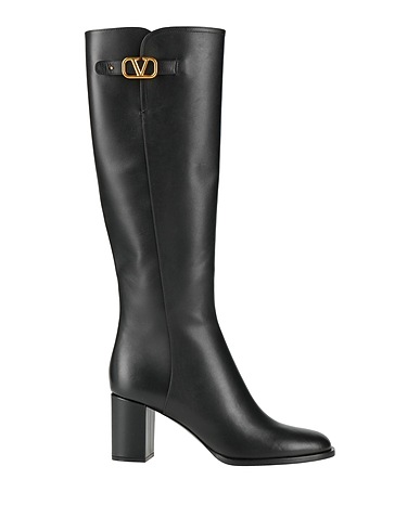 VALENTINO GARAVANI Stiefel Schwarz Leder