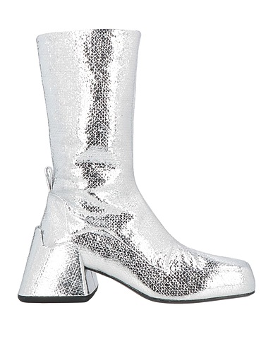 JIL SANDER Ankle boot Silver Leather