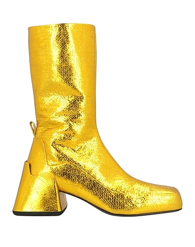 JIL SANDER Ankle boot Gold Leather