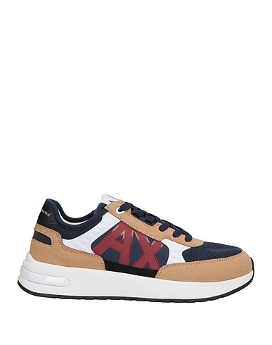 ARMANI EXCHANGE Sneakers Blu notte 100% Poliestere, Poliuretano, Poliuretano termoplastico