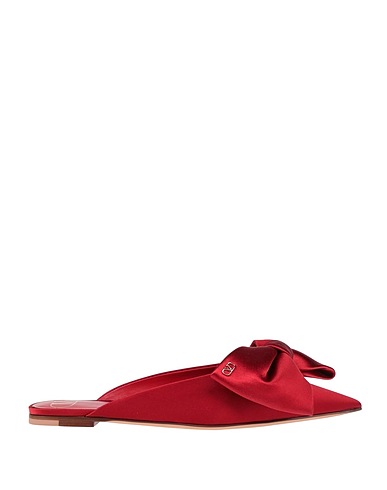 VALENTINO GARAVANI Mules and clogs Red Textile fibers