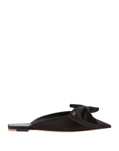 VALENTINO GARAVANI Mules and clogs Black Textile fibers